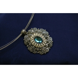 Blue stone necklace